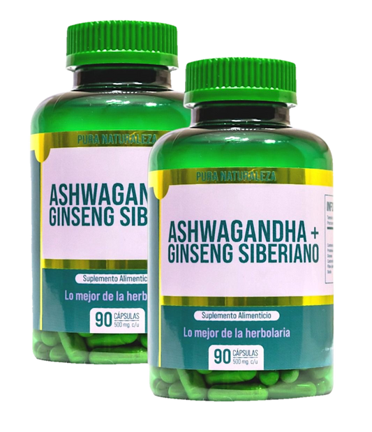 ASHWAGANDHA + GINSENG SIBERIANO (2x1)